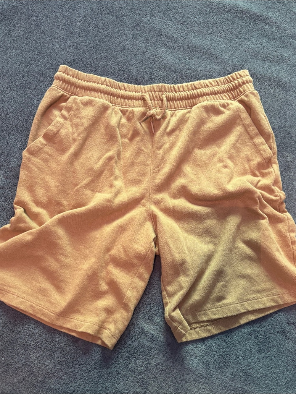 Kid's Casual Drawstring Shorts in Beige